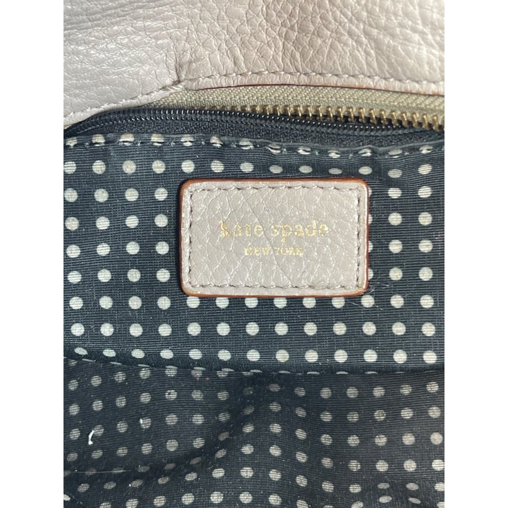 Kate Spade Berkshire Road Stevie Satchel Gray Pebble Leather Shoulder Bag - Picture 8 of 12